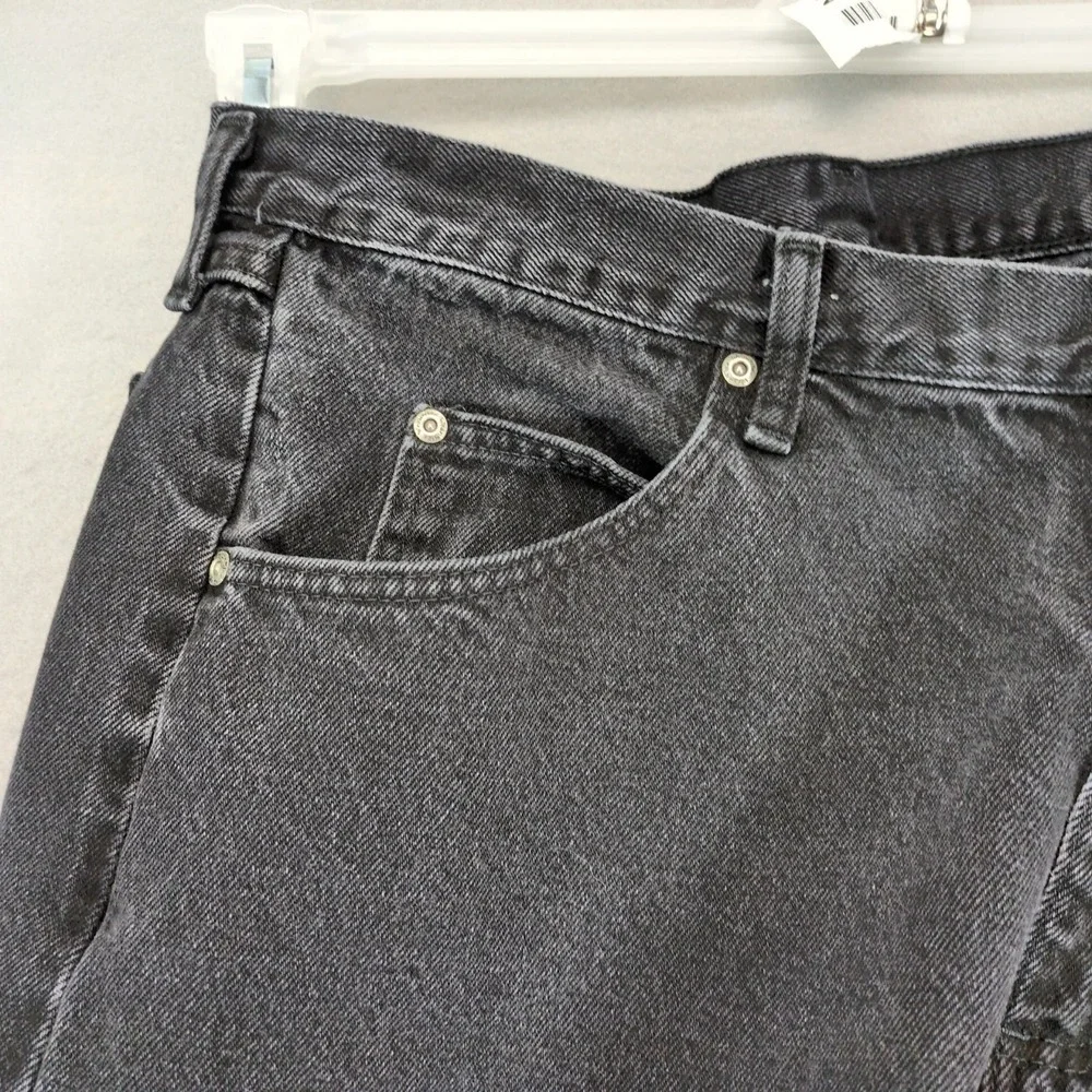 Wrangler Regular Fit Black Jeans Mens 38 37x29